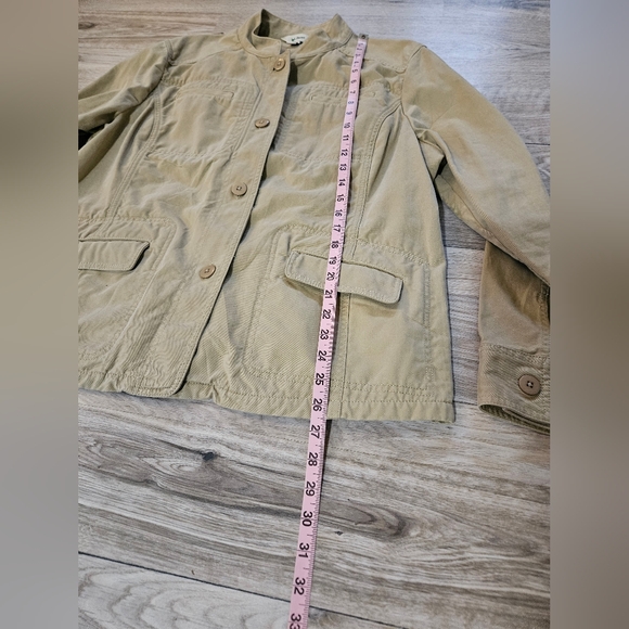 L L Bean Blazer Womens Size XL Full Button Long Sleeve Cotton Jacket 282451 - Picture 12 of 15